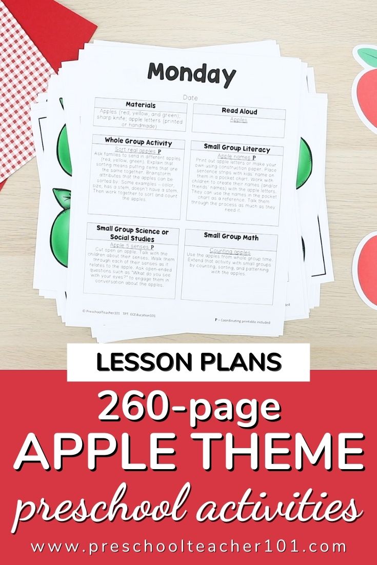 Apples Theme Activities for Preschool