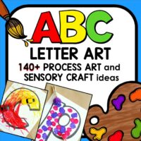 Alphabet Letter Mats and Sensory Art Project Ideas