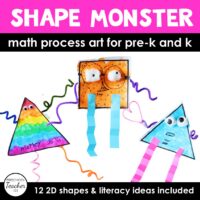 Shape Monster Process Art Math Activity
