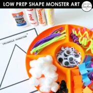 Shape Monster Process Art Math Activity