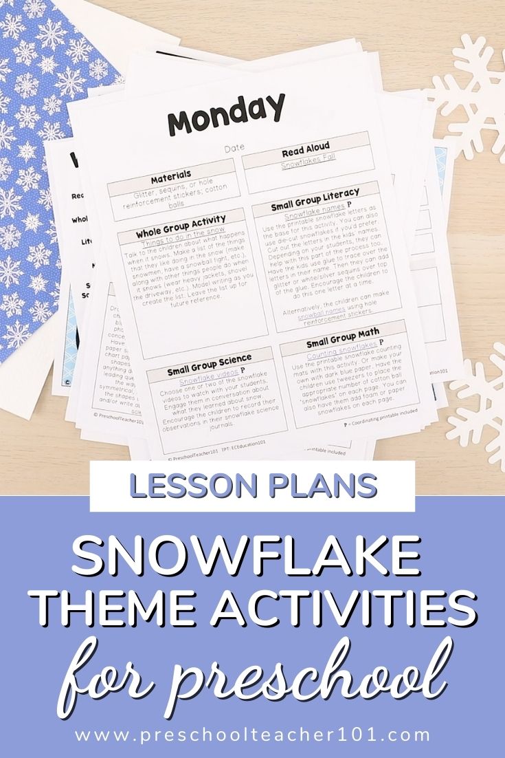 Snowflake Theme Activities for Preschool