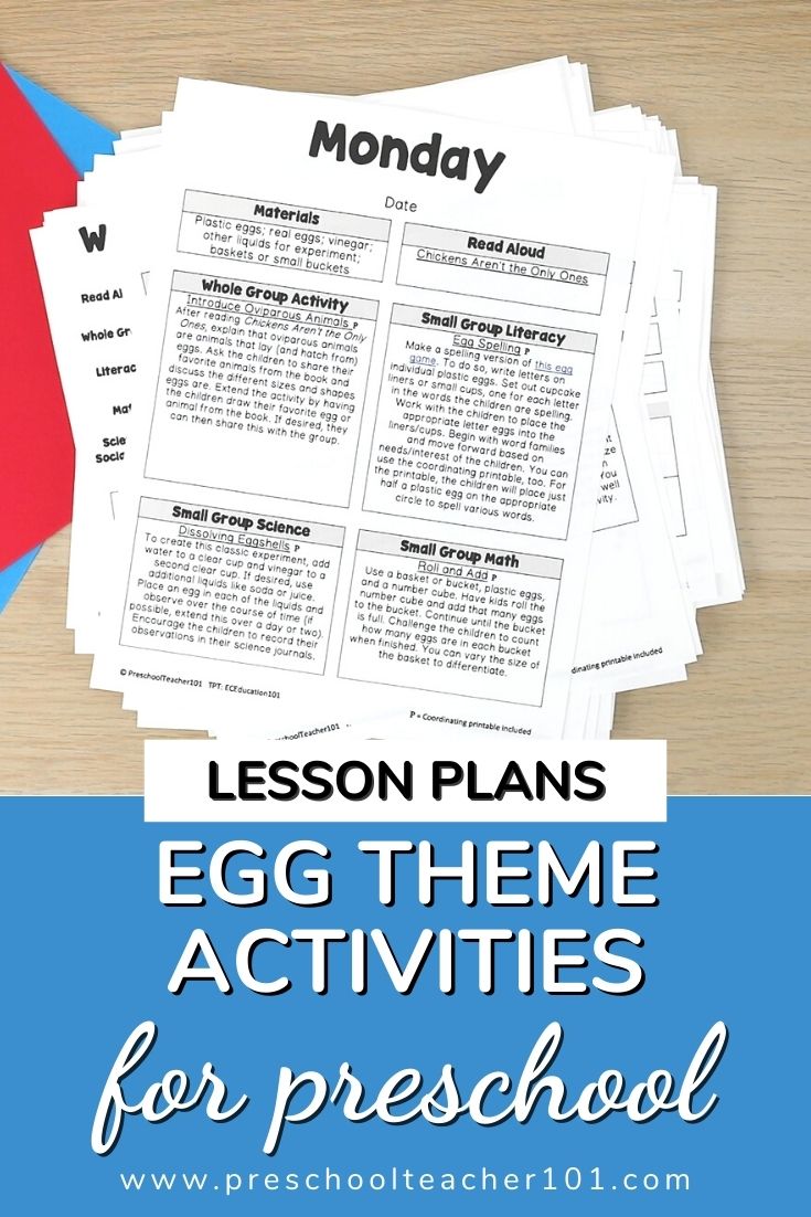 Eggs Theme Activities
