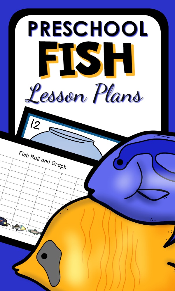 Preschool Fish Lesson Plans with hands-on activities, sensory play ideas, and learning activities for preK