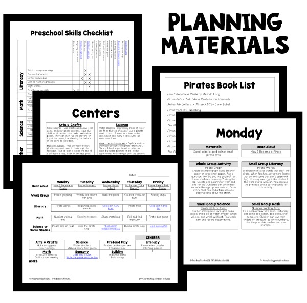Pirates PT Planning Materials Pirates PT Planning Materials