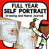 Monthly Preschool Self Portrait Journal