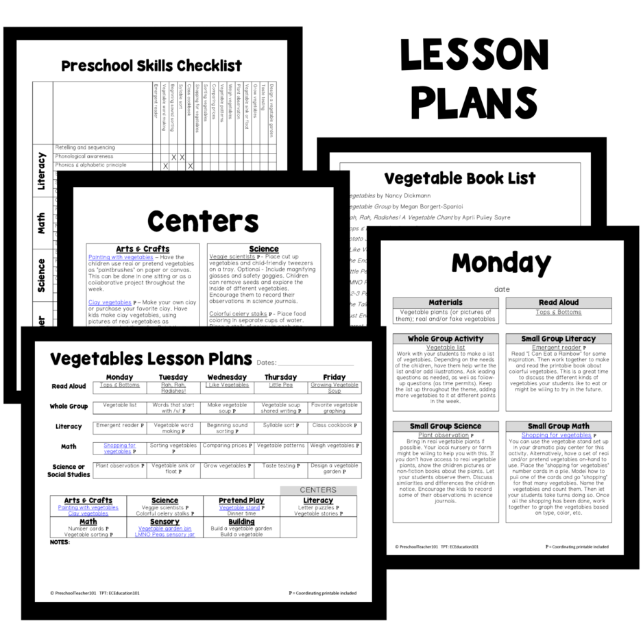PT Planning Materials-Vegetable Theme PT Planning Materials-Vegetable Theme