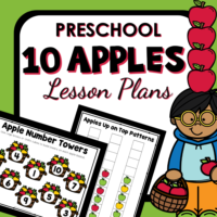 Cover-Preschool 10 Apples Theme Lesson Plans-600