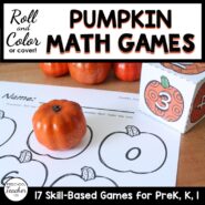 Cover-Roll and Cover Math Games-Pumpkin
