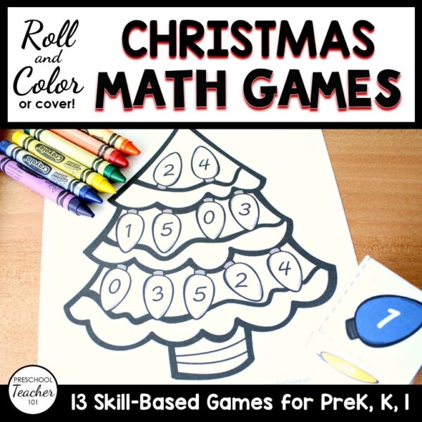 Cover-Roll and Cover Math Games-Christmas