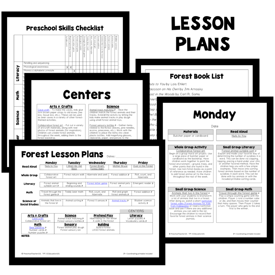 PT Planning Materials-Forest Theme PT Planning Materials-Forest Theme
