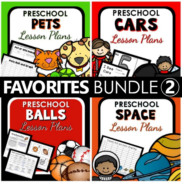 Preschool Favorites Lesson Plan Bundle 2