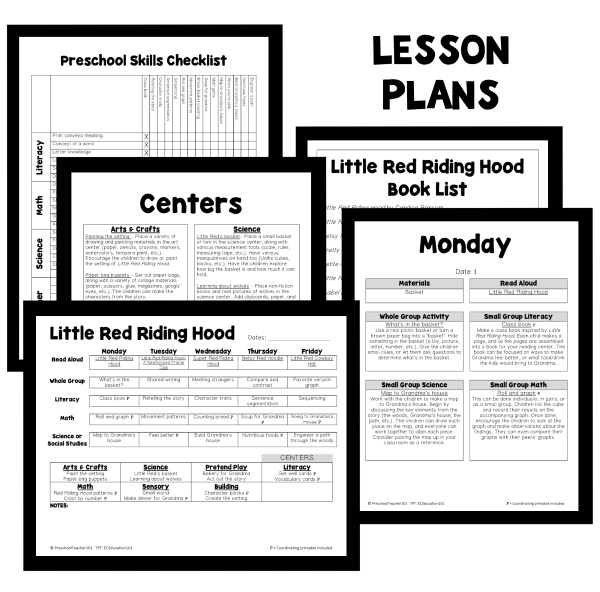 600-PT Planning Materials-Little Red Riding Hood Lesson Plans UD 600-PT Planning Materials-Little Red Riding Hood Lesson Plans UD
