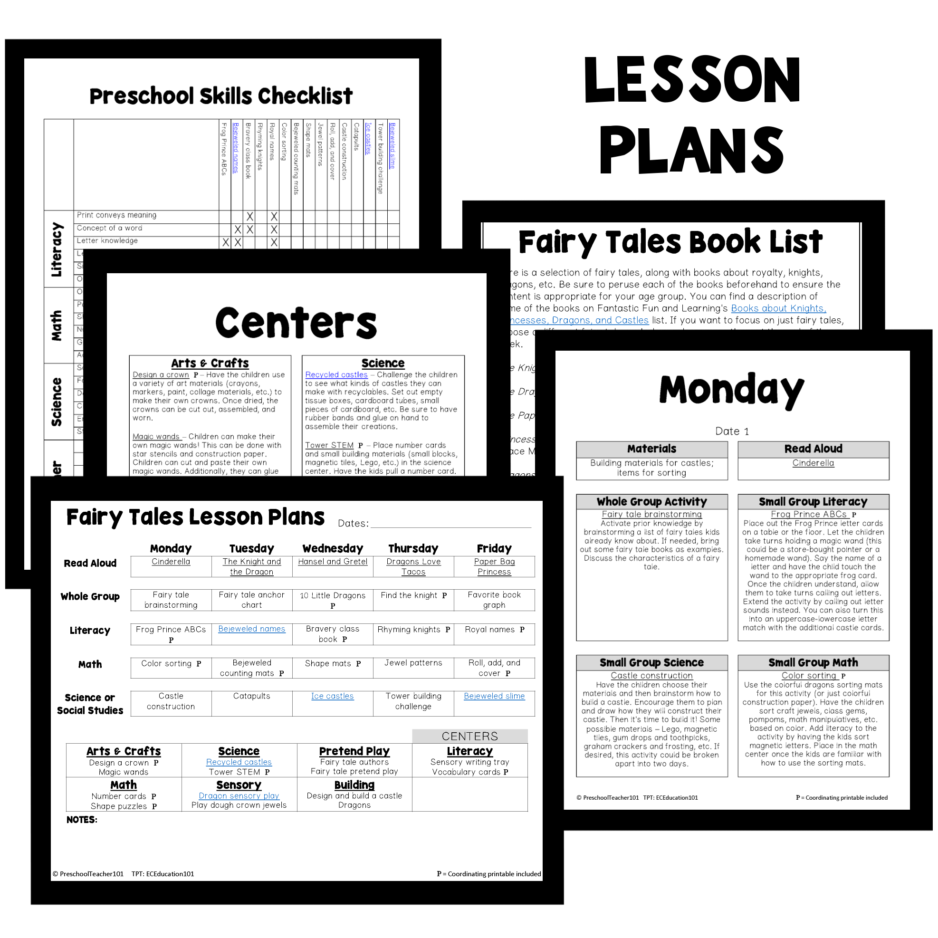 PT Planning Materials-Fairy TalesTheme Lesson Plans UD PT Planning Materials-Fairy TalesTheme Lesson Plans UD