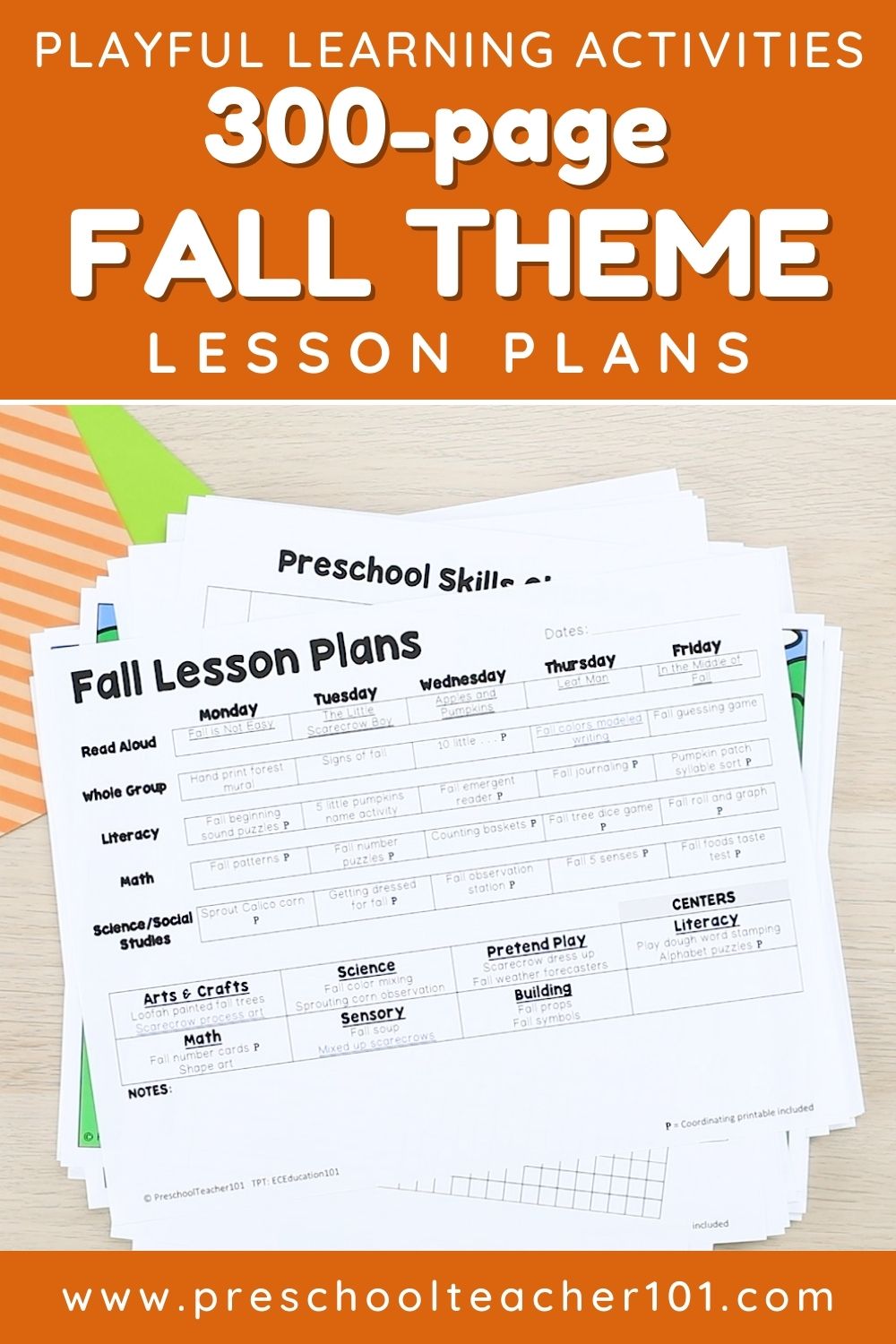 Playful Learning Activities - Fall Theme LP