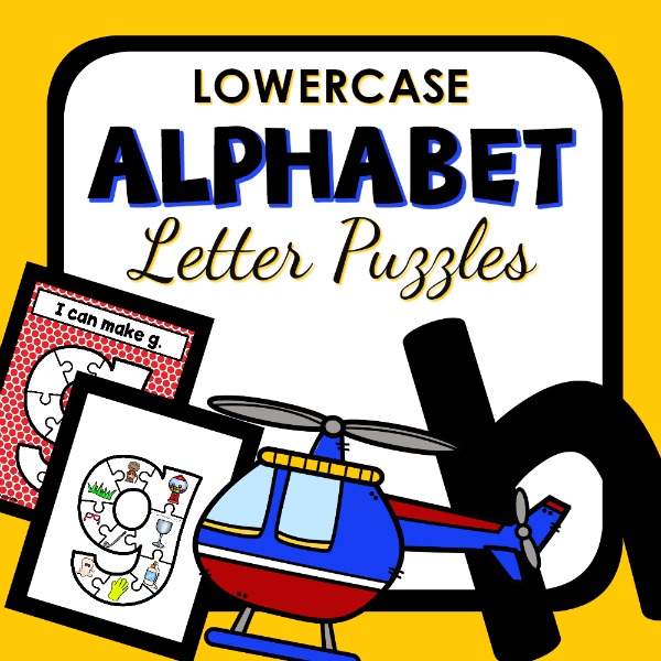 Lowercase Alphabet Letter Puzzles for Preschool