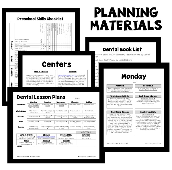 PT Planning Materials Dental Health