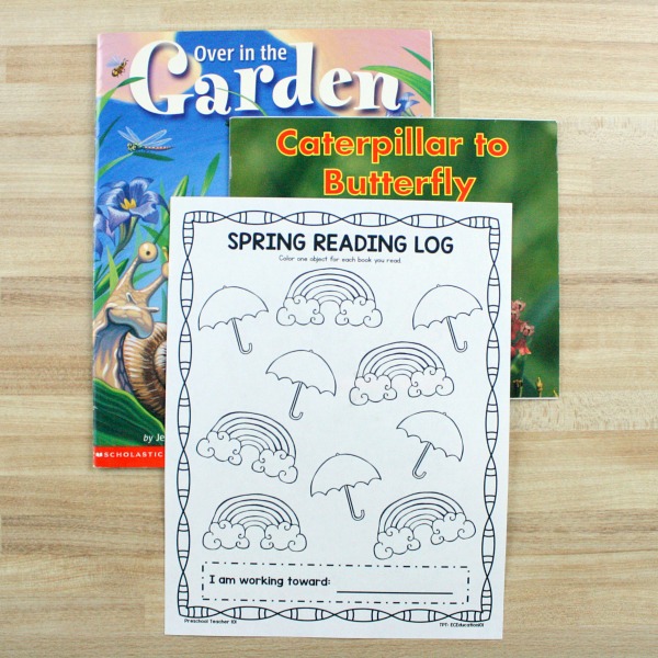 Spring Reading Log for Kids Printable Reading Logs for Kids