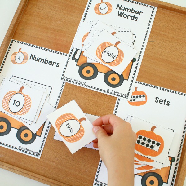 Pumpkin Number Sense Activities-Sorting by Kind Pumpkin Number Sense Activities-Sorting by Kind