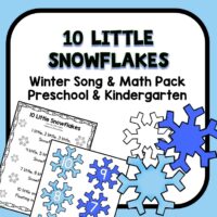 10 Little Snowflakes Circle Time Song