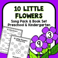 10 Little Flowers Preschool Song Pack