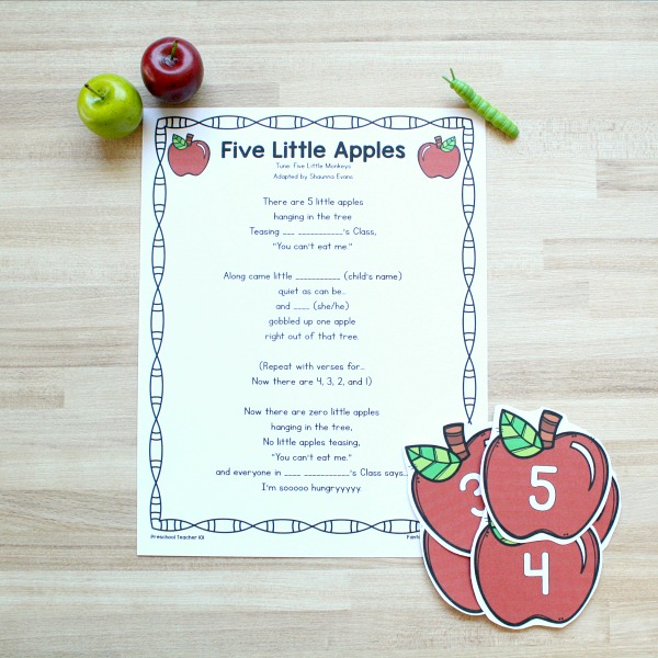 5 Little Apples Preschool Counting Song 5 Little Apples Preschool Counting Song