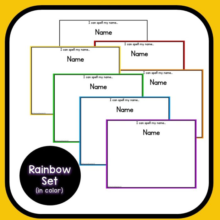 Editable Auto-Fill Name Mats BUNDLE - Preschool Teacher 101