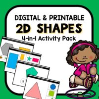 2D Shapes Digital Activities-Google Slides and Seesaw games for preschool