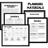 PT Planning Materials-Pat a Cake Theme Lesson Plans