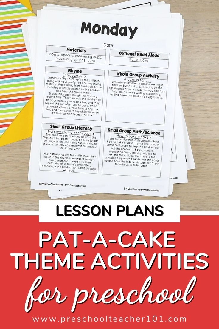 Pat-A-Cake Theme Activities