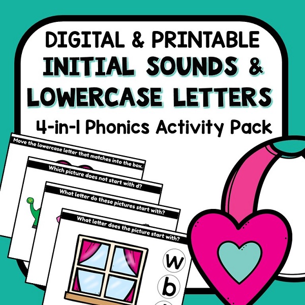 Initial Sounds and Lowercase Letters - 600