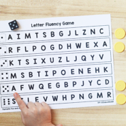 Letter Fluency Game for Kindergarten LNF