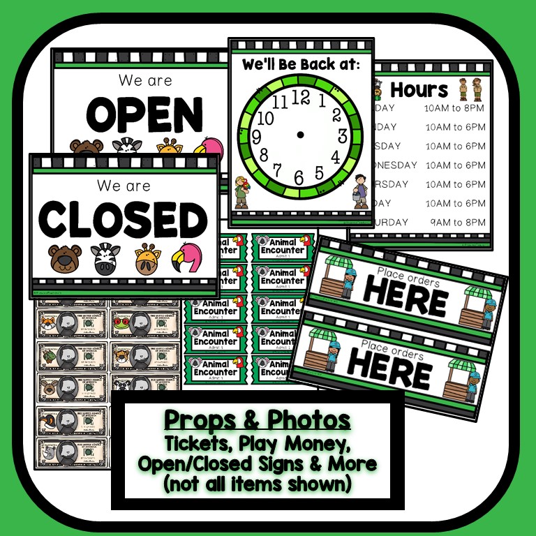 Zoo Dramatic Play - Preschool Teacher 101