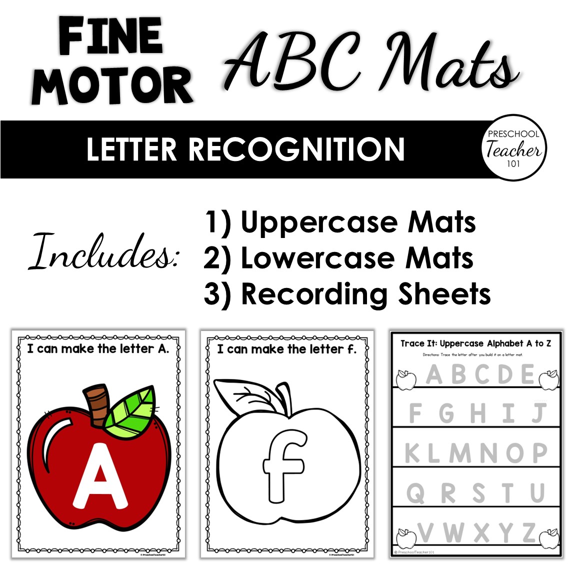 Apple ABC Fine Motor Mats - Image 2