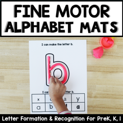 Fine Motor Alphabet Mats
