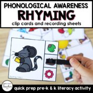 Cover-Rhyming Clip Cards