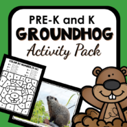 TpT Cover - Groundhog Day Activity Pack