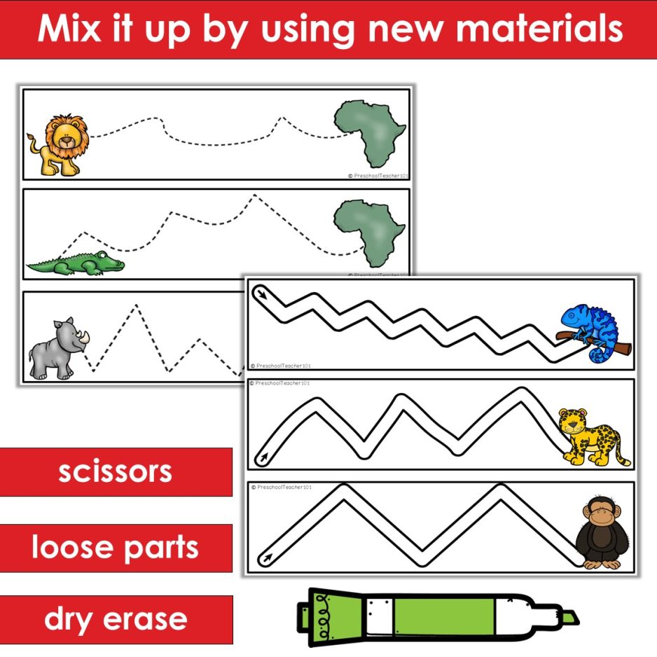 Animal Habitat Fine Motor Strips (3) Animal Habitat Fine Motor Strips (3)