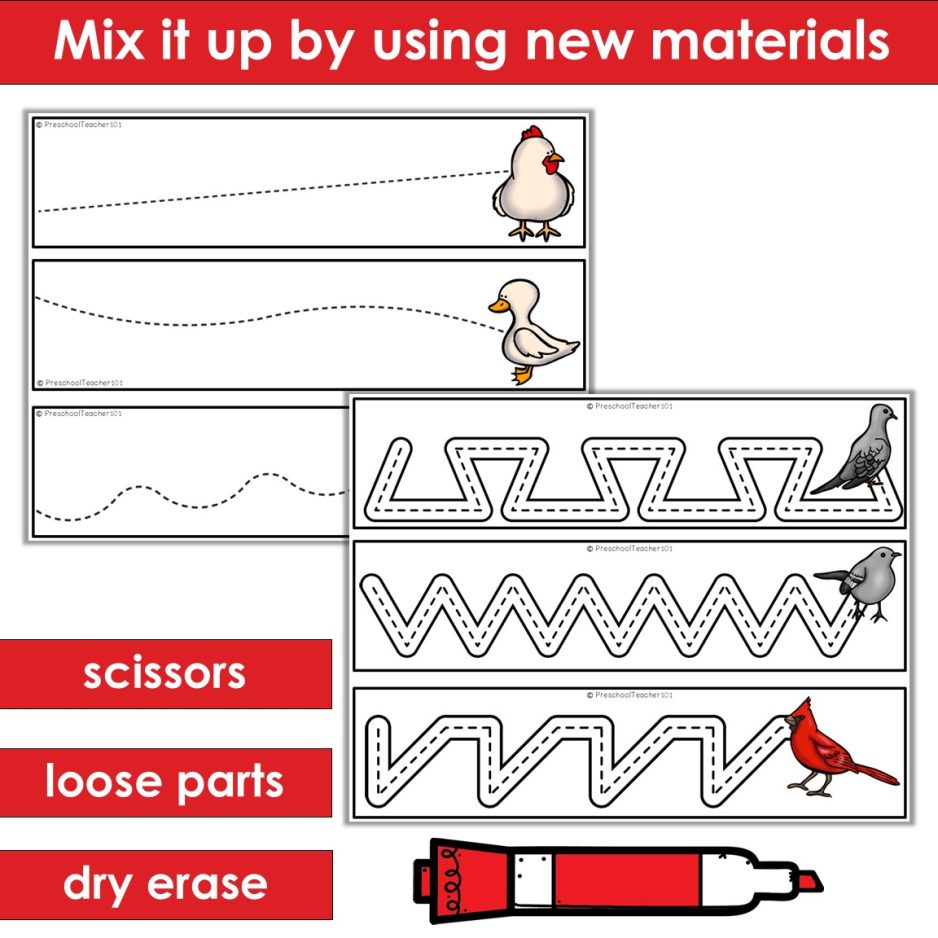 Animals Fine Motor Strips (3) Animals Fine Motor Strips (3)
