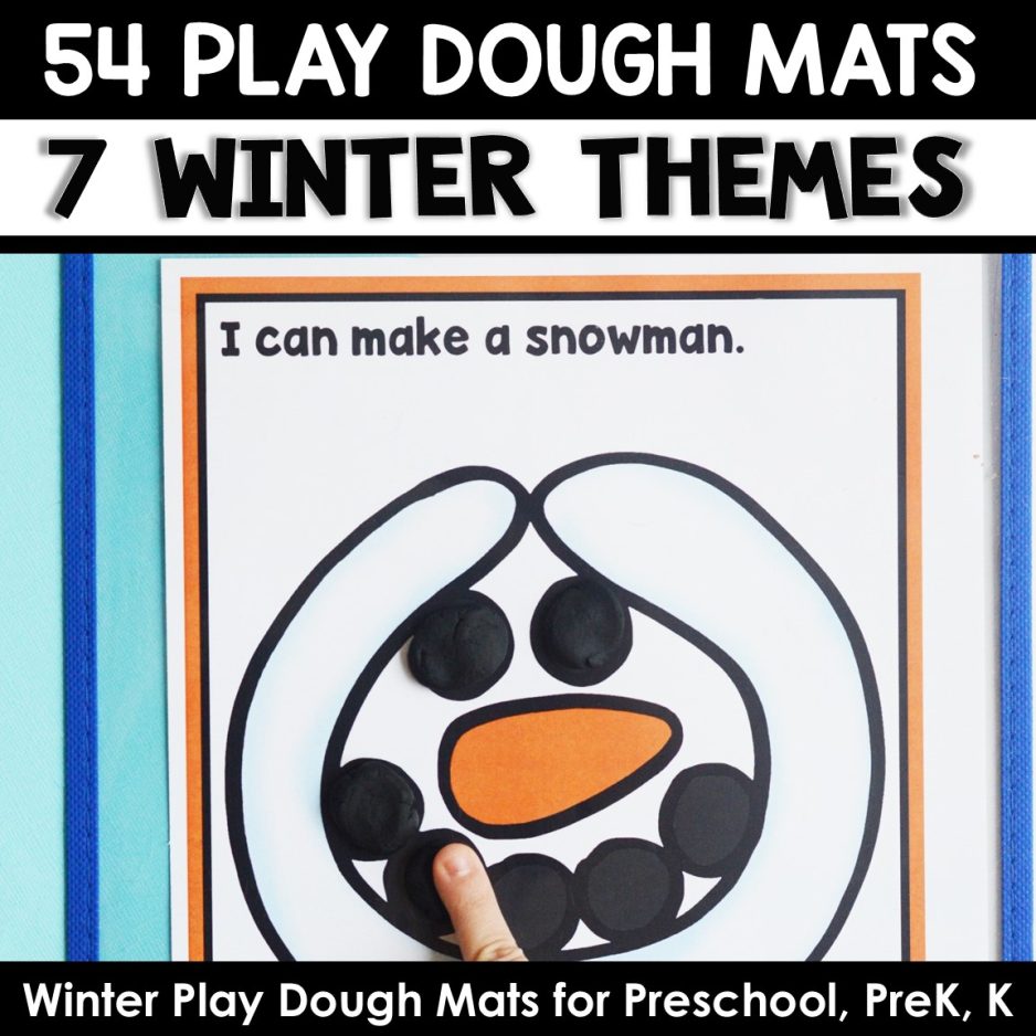 Cover-Play Dough Mats-Winter Cover-Play Dough Mats-Winter