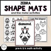 Cover-Shape Mats-Zoo-Zebra