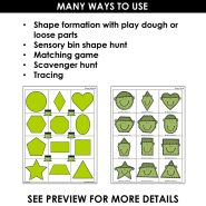 Thumb-Monster Shape Mats (4)