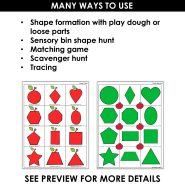 Thumb-Apple Shape Mats (4)