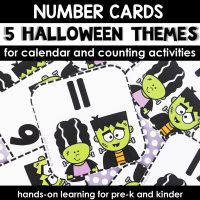 Cover-Calendar Number Cards-Halloween