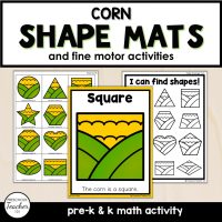 Cover-Thanksgiving Shape Mats-Corn