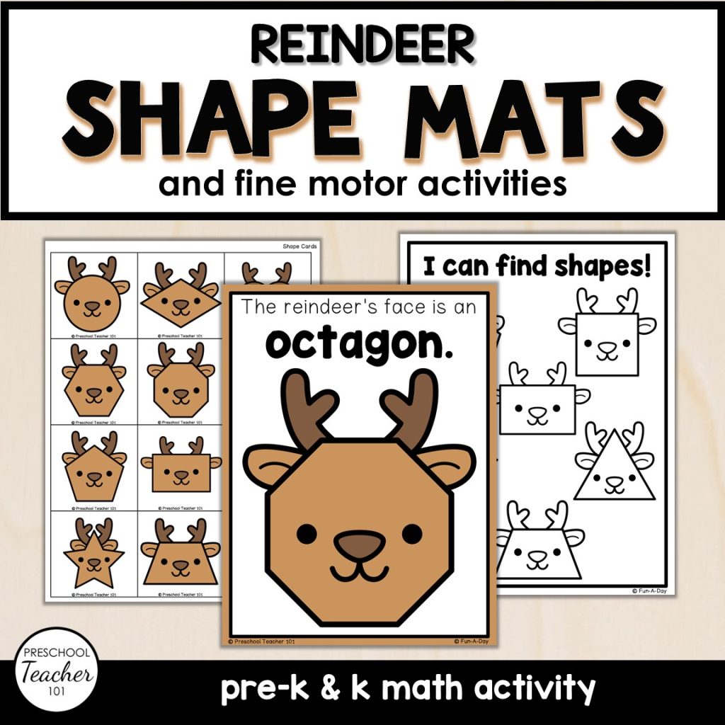 Christmas Reindeer Shape Mats