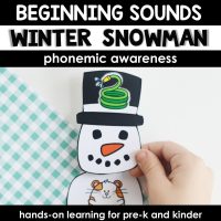 Winter Snowman Beginning Sounds Activities