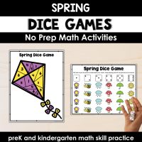 Spring Math Dice Games