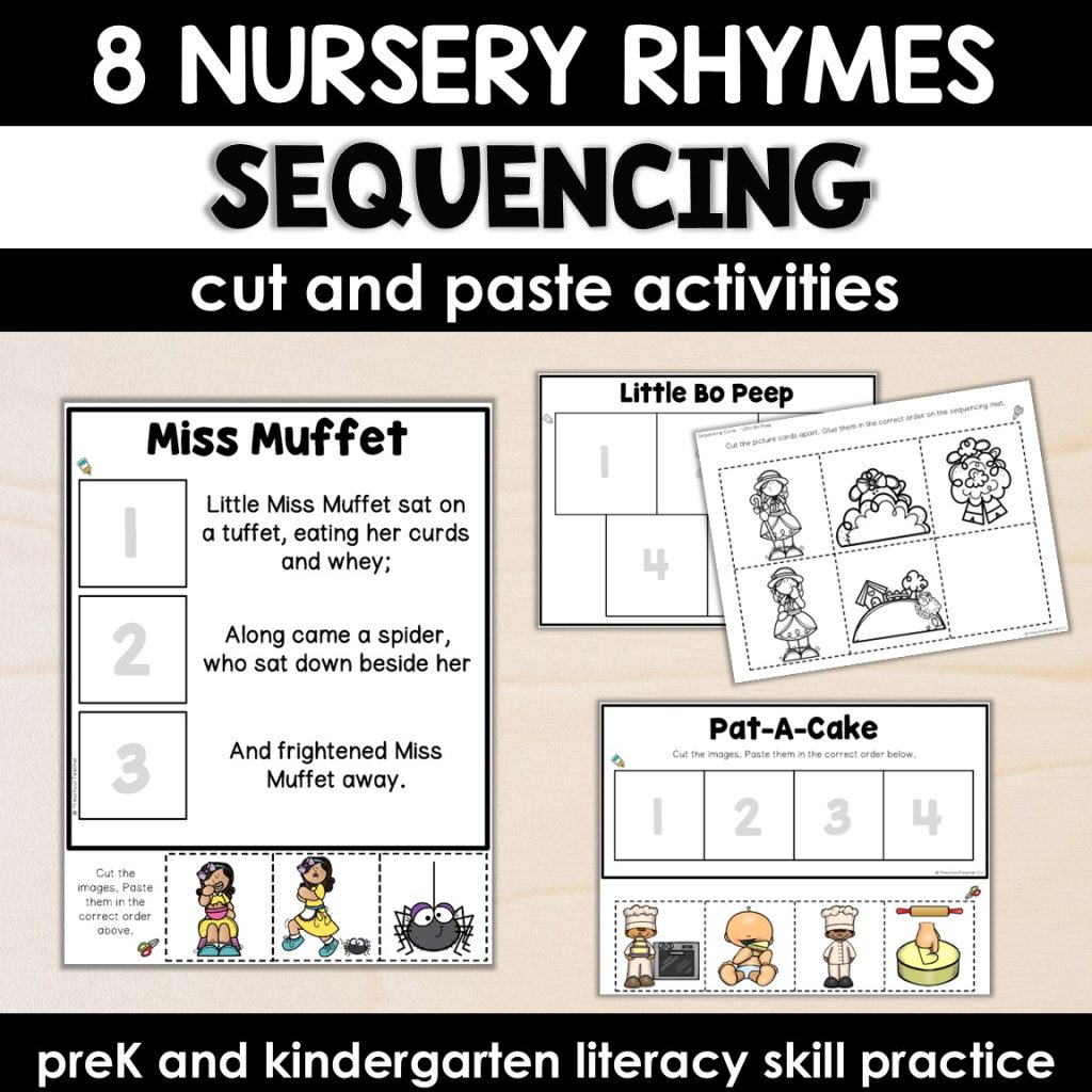 Nursery Rhyme Sequencing Cut and Paste Activities