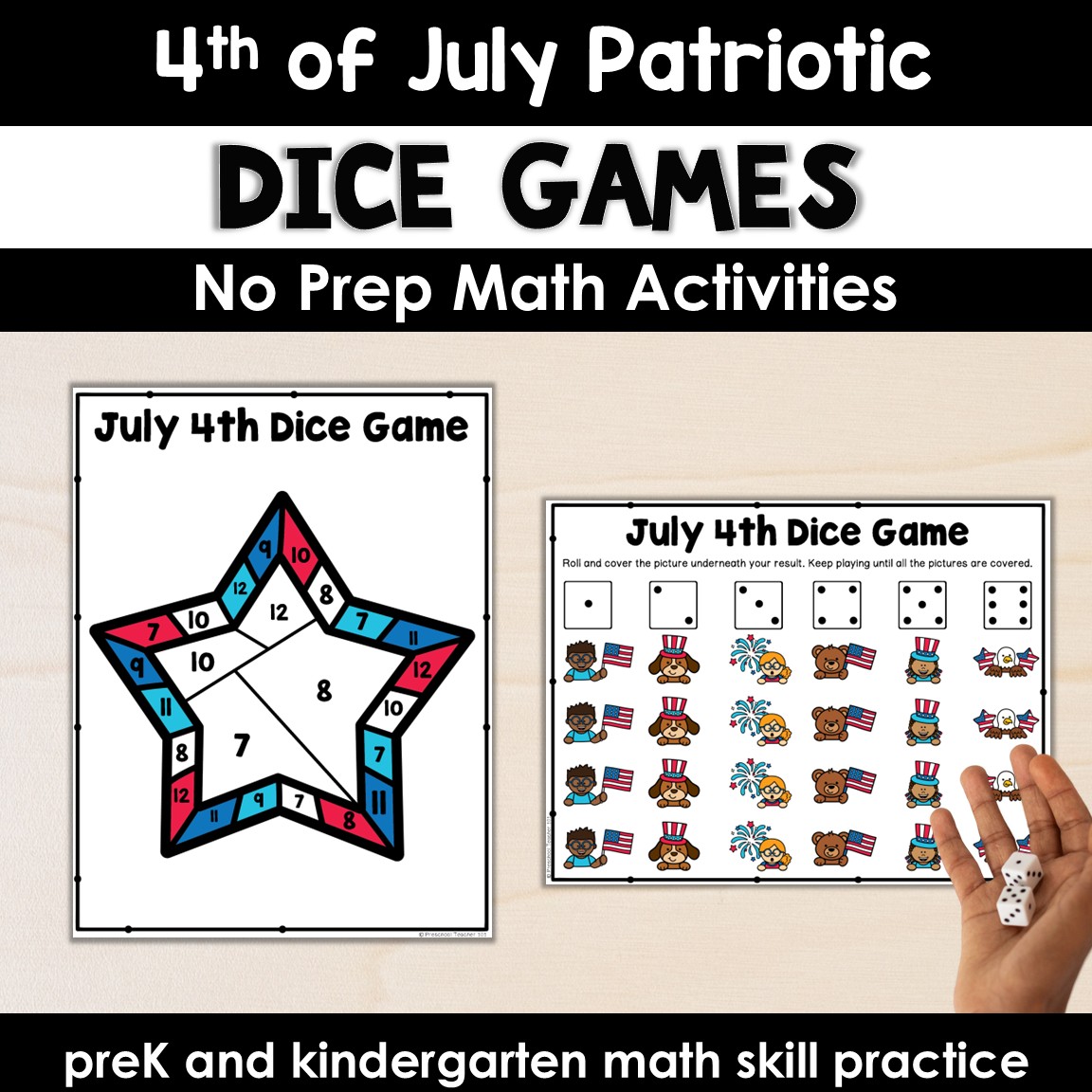 Cover-4th of July Dice Games