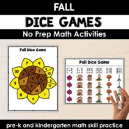 Cover-Fall Dice Games